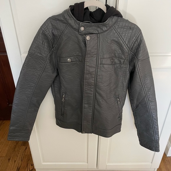 Men’s Urban Republic Leather Faux with Hoodies size S - Picture 1 of 7